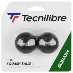 Tecnifibre BALLES SQUASH POINT ROUGE PAR 2