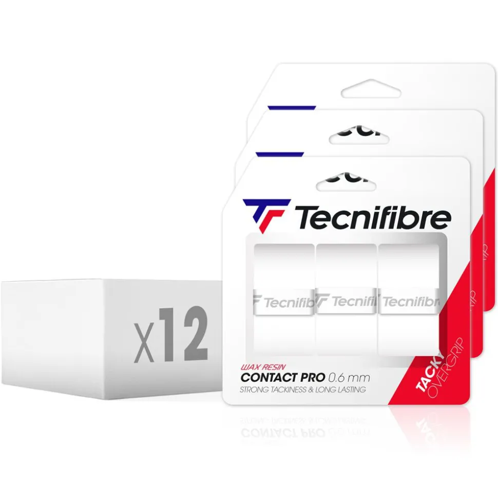 Tecnifibre CONTACT PRO BLANC (boîte de 12 packs)