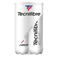 Tecnifibre COURT : CARTON DE 18 BIPACKS DE TUBES DE 4 BALLES DE TENNIS