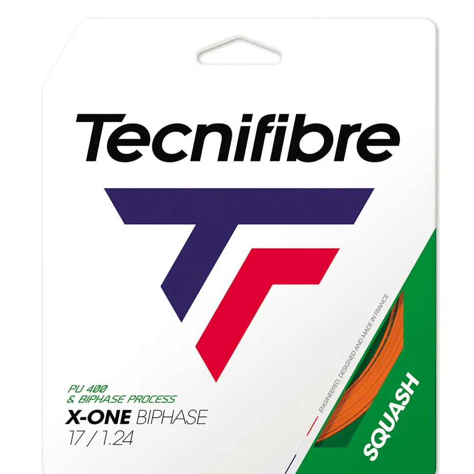 Tecnifibre GARNITURE X-ONE BIPHASE SQUASH ORANGE