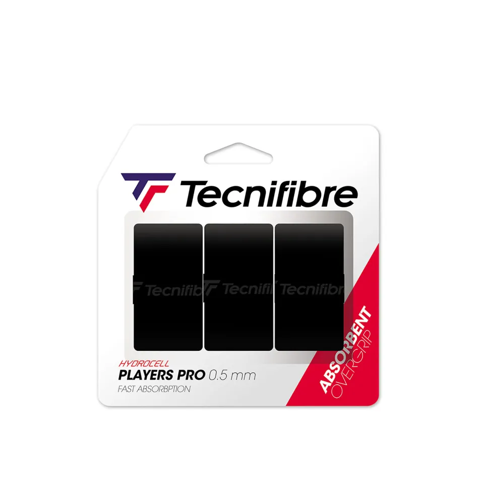 Tecnifibre PLAYERS PRO BLACK (boîte de 12 packs)