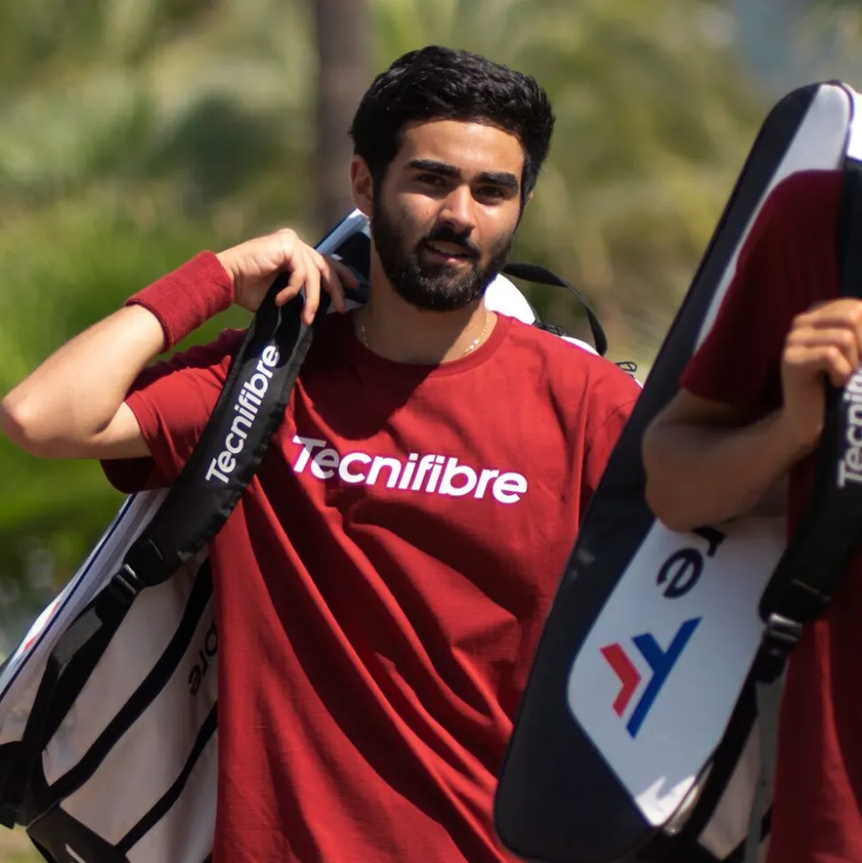 Homme Tecnifibre TEAM COTTON TEE CARDINAL