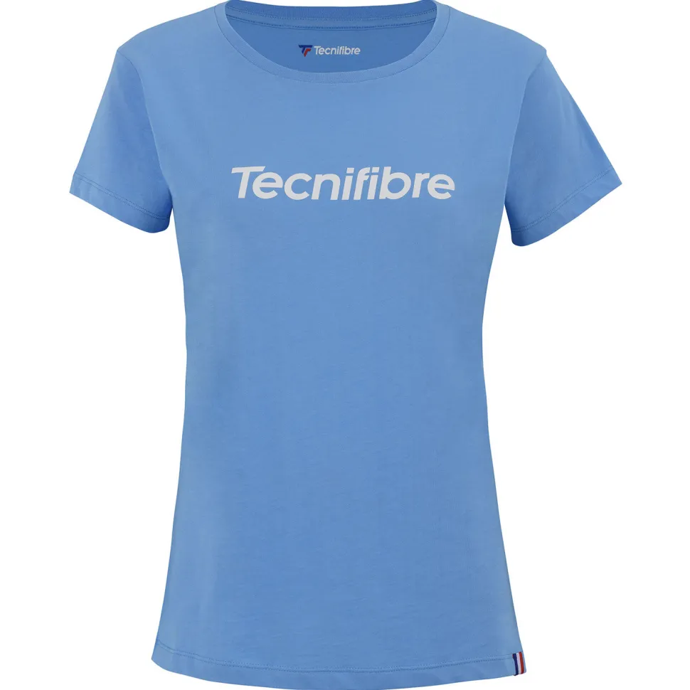 Tecnifibre W. TEAM COTTON TEE AZUR JUNIOR