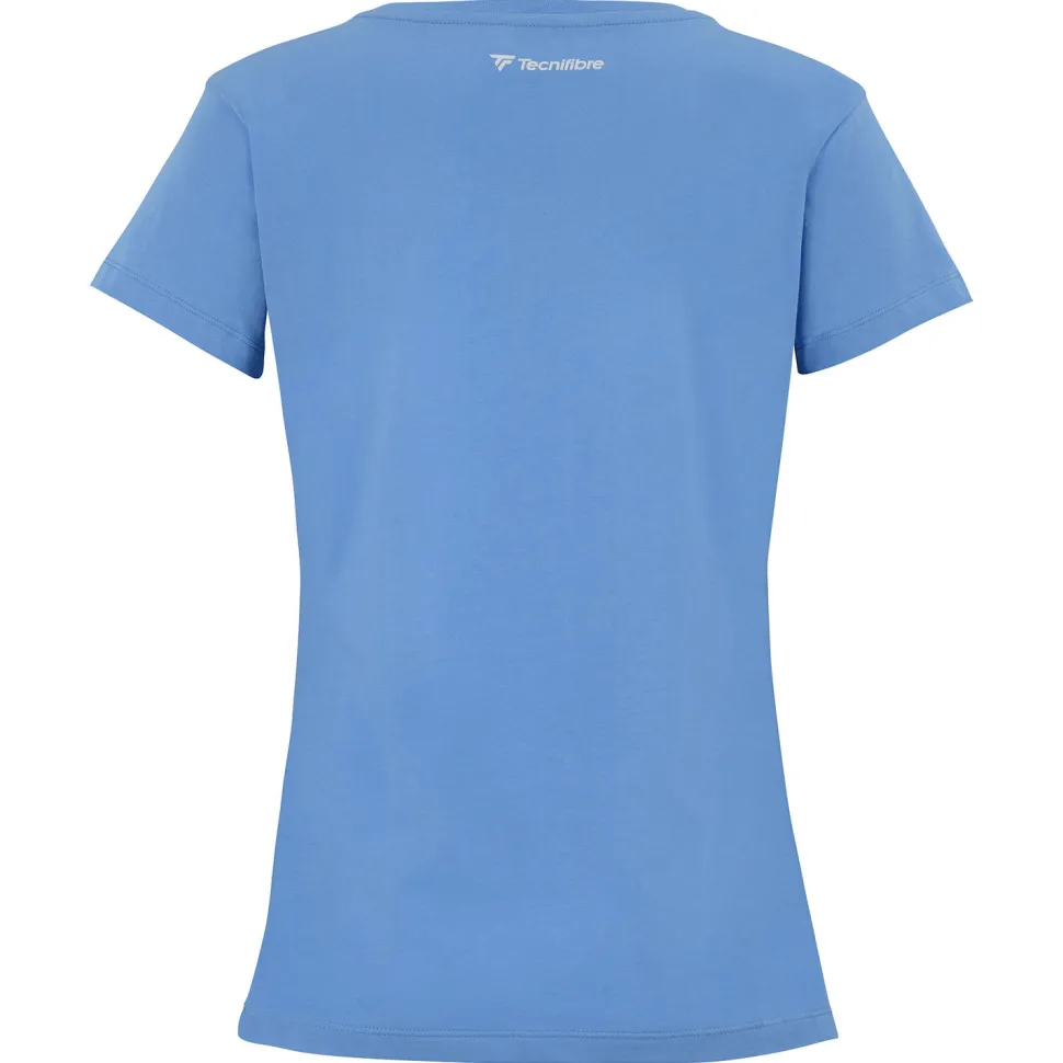 Tecnifibre W. TEAM COTTON TEE AZUR JUNIOR