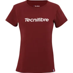 Tecnifibre W. TEAM COTTON TEE CARDINAL JUNIOR