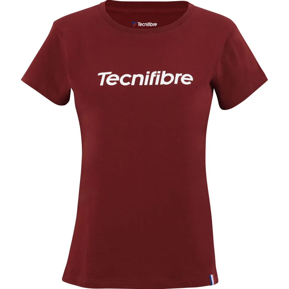 Femme Tecnifibre W. TEAM COTTON TEE CARDINAL
