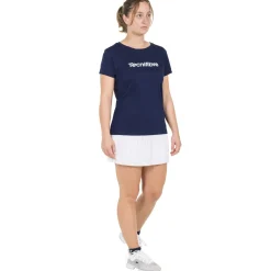 Femme Tecnifibre W. TEAM COTTON TEE MARINE