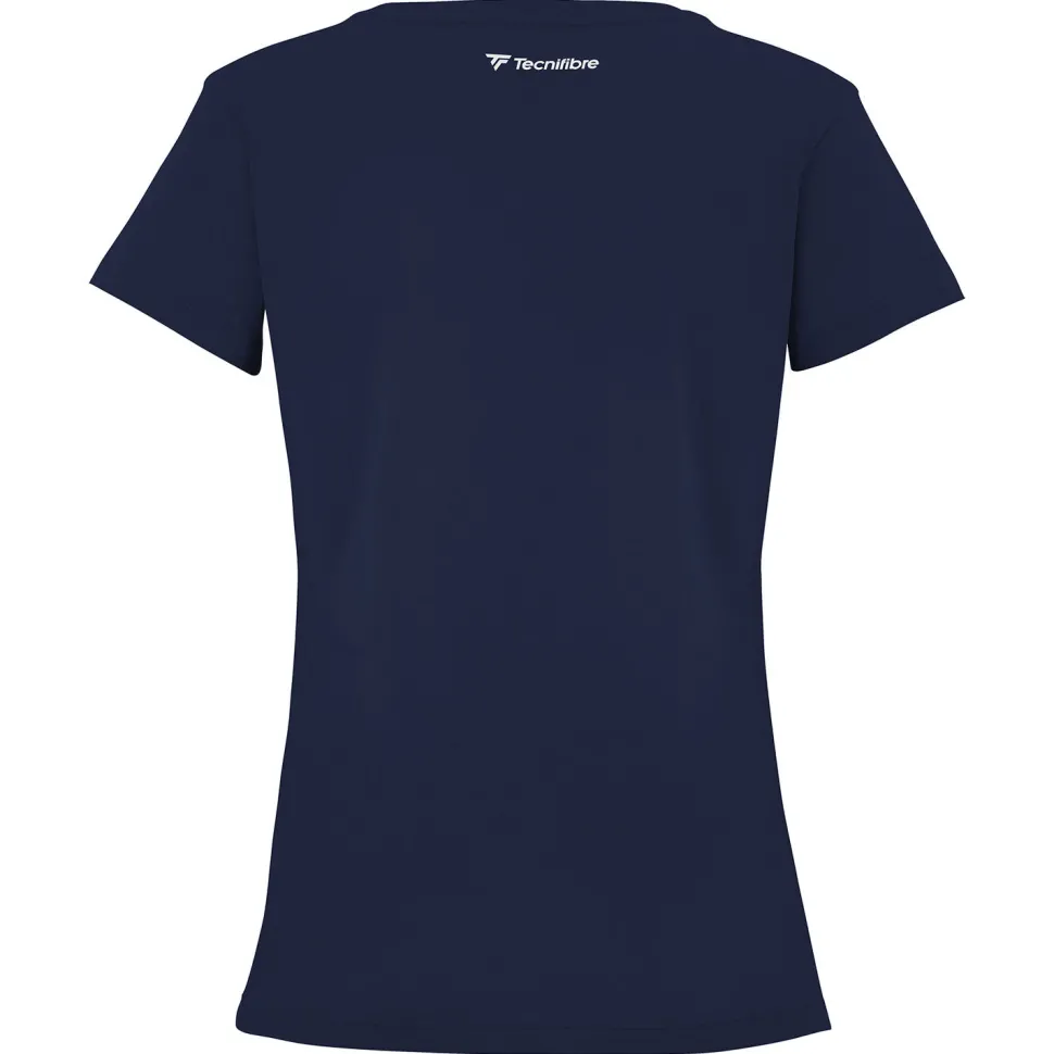 Femme Tecnifibre W. TEAM COTTON TEE MARINE