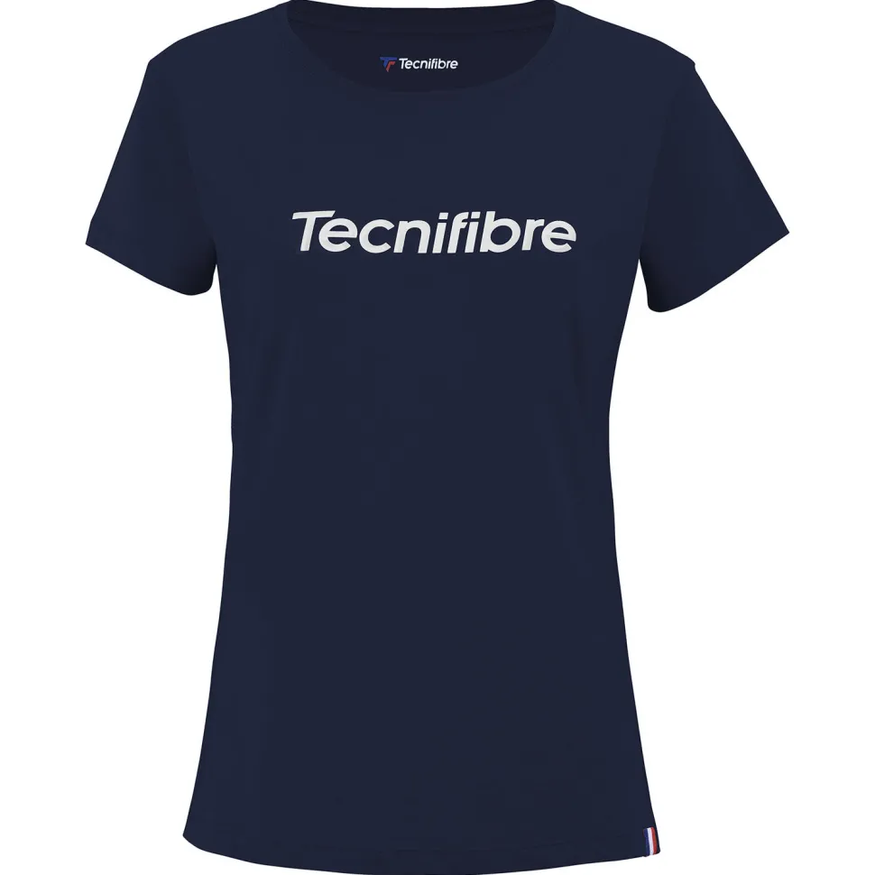 Tecnifibre W. TEAM COTTON TEE MARINE JUNIOR