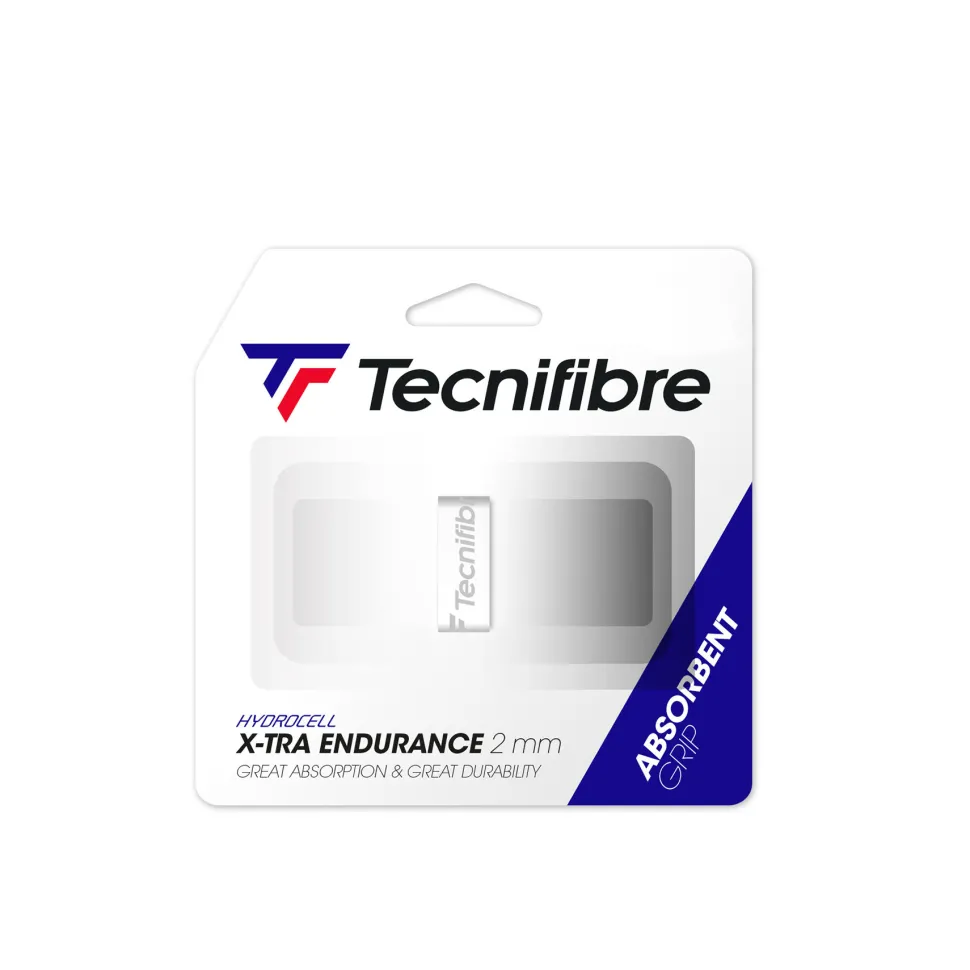 Tecnifibre X-TRA ENDURANCE WHITE (boîte de 12 packs d'1 grip)